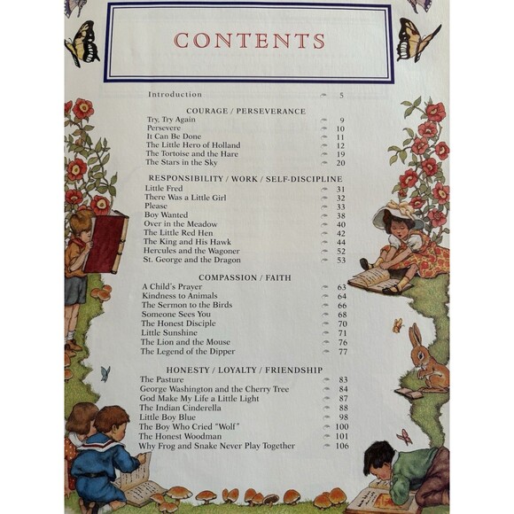 Children's Book of Virtues by William J. Bennett (1995, Hardcover) - Picture 7 of 10